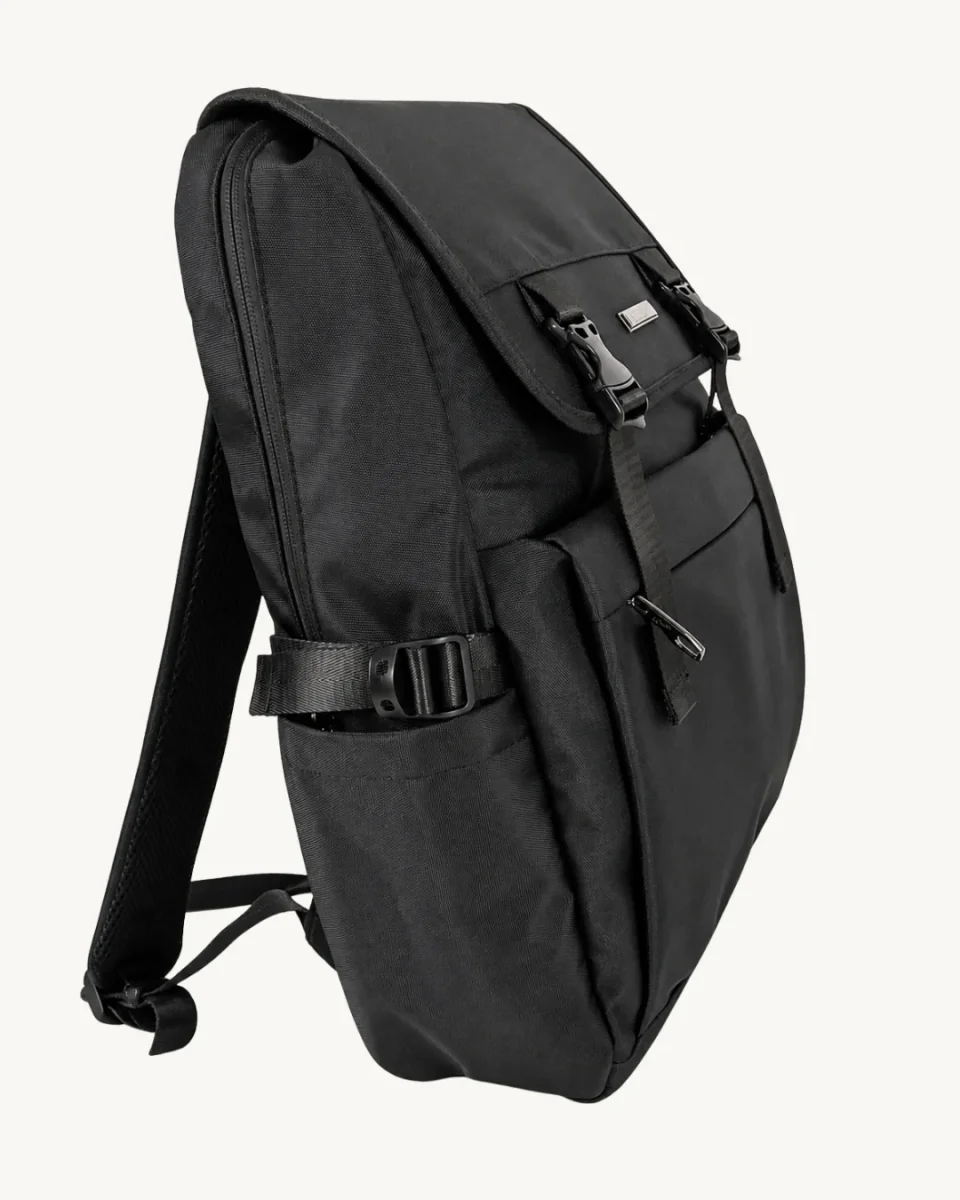 Mochila negra unisex Repelente al Agua Portátil 17" 18L - Imagen 4