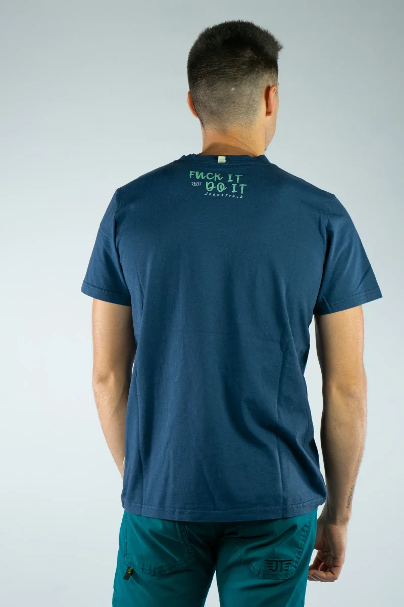 Camiseta Algodón Orgánico Fir Blue - Imagen 4