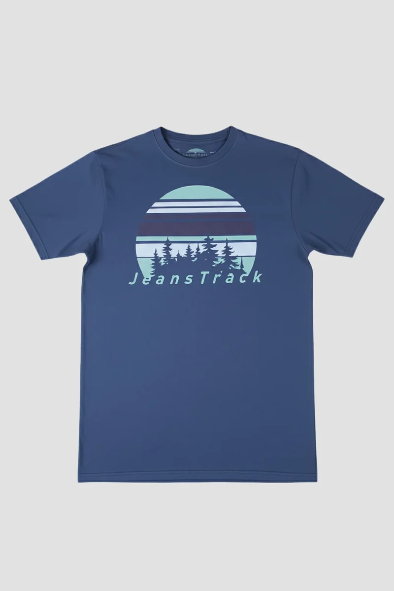 Camiseta Algodón Orgánico Fir Blue - Imagen 3