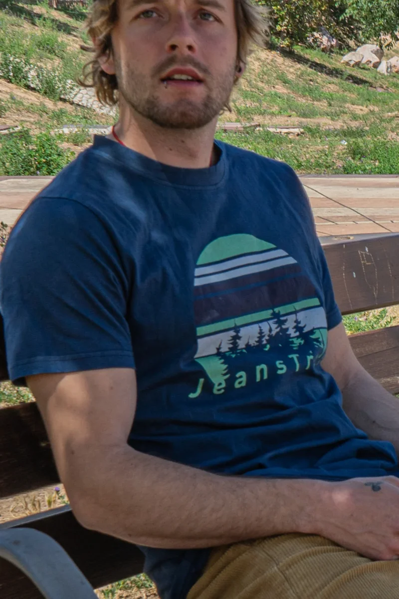Camiseta Algodón Orgánico Fir Blue - Imagen 7