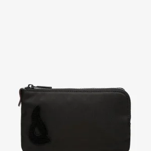 Neceser plano de mujer en materiales reciclados negro