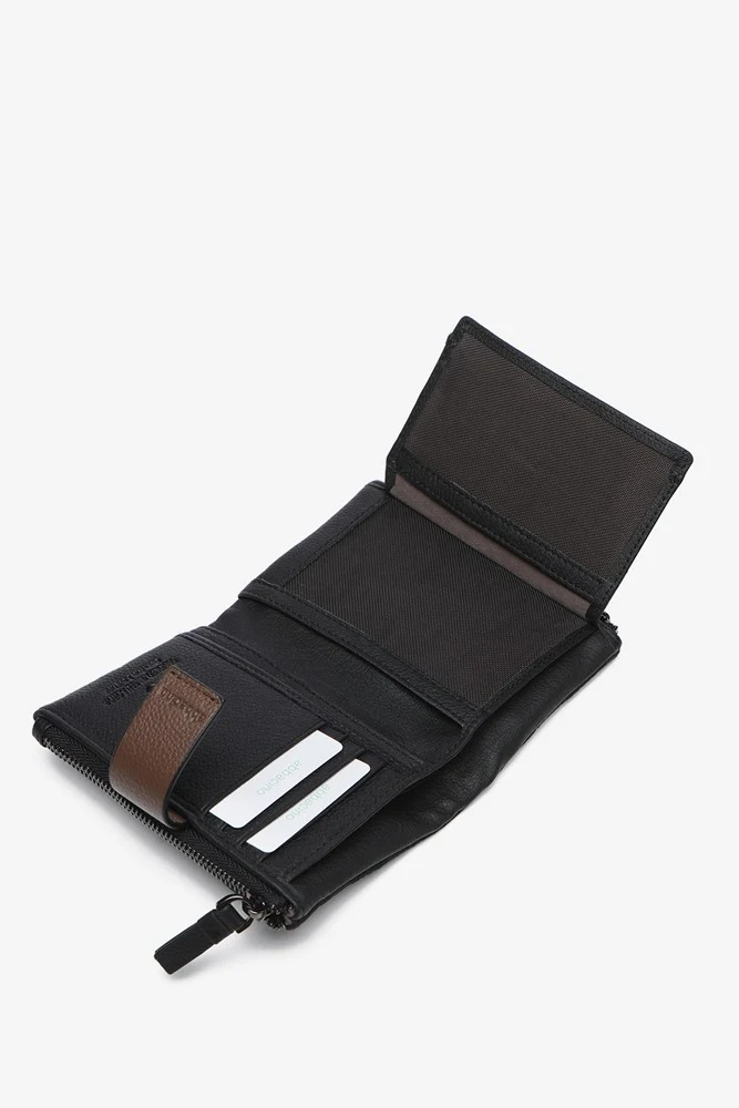 Cartera pequeña de mujer en nylon acolchado negro - Imagen 7