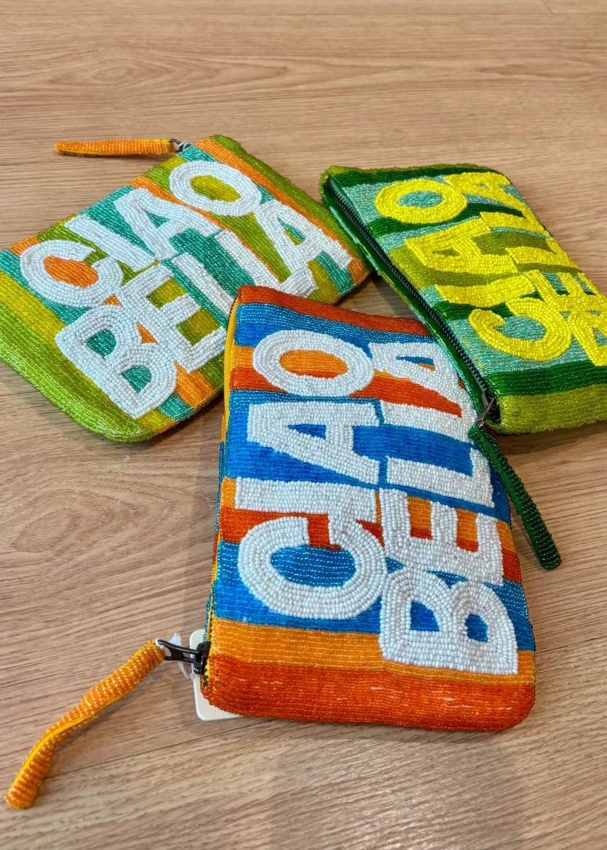 Cartera Bits ” Ciao Bella” Azul y Naranja - Imagen 4