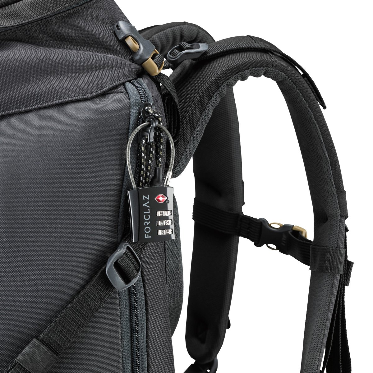 Candado con cable y código Forclaz TRAVEL TSA - Imagen 5