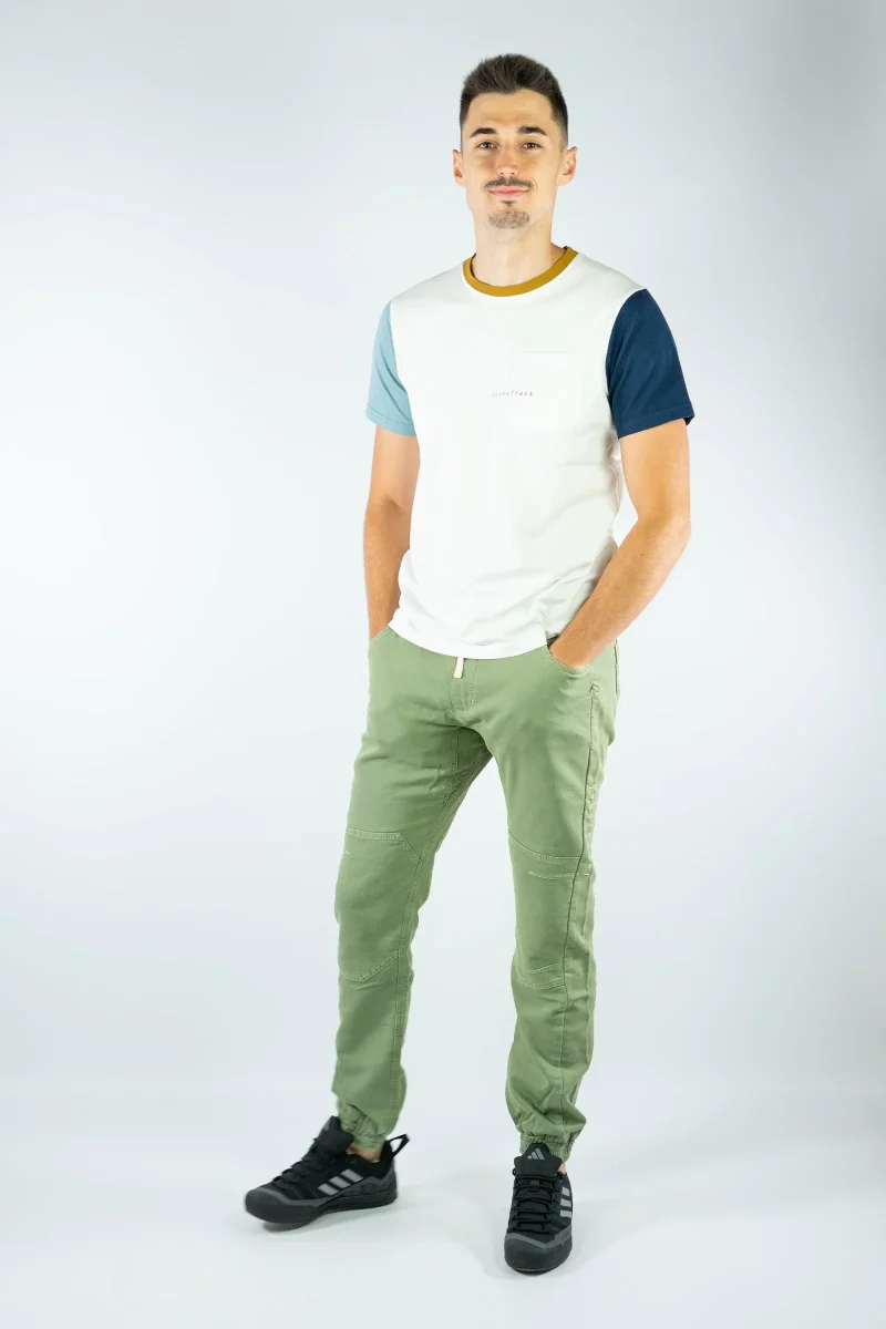 Camiseta Algodón Orgánico Mountains Creme - Imagen 5