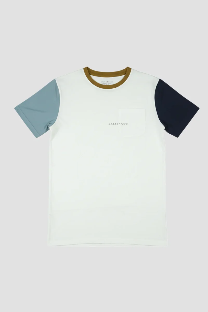 Camiseta Algodón Orgánico Mountains Creme - Imagen 3