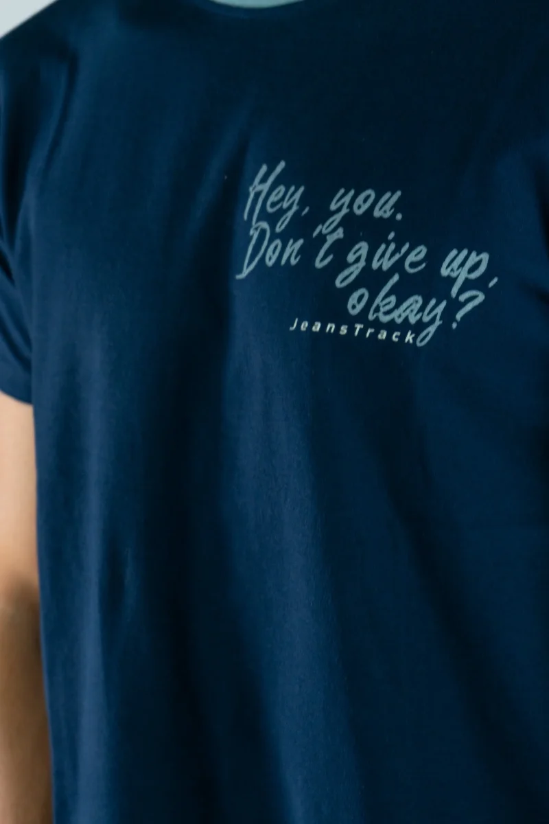 Camiseta Algodón Orgánico Mountains Navy - Imagen 6
