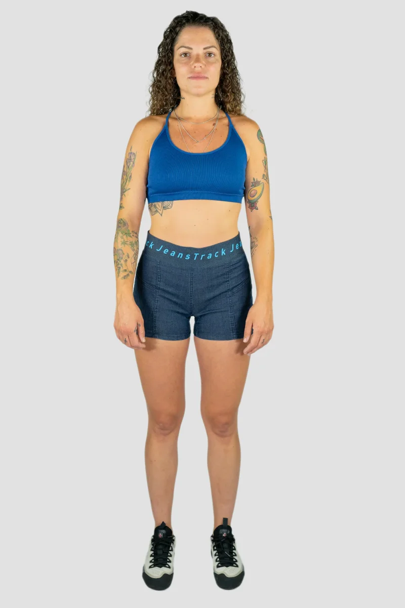 Pantalón Escalada - Trekking Dena Short Jeans Mujer - Imagen 6