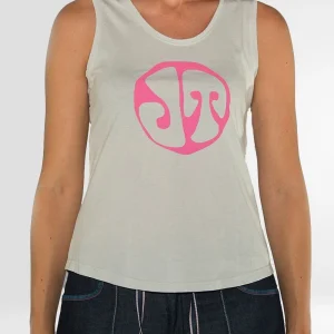 Camiseta Escalada Piolet Gris Mujer