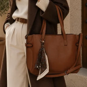 Bolso de Mano Mujer Grande Piel Sintética con Bandolera