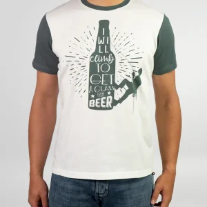 Camiseta Algodón Orgánico Climb&Beer White
