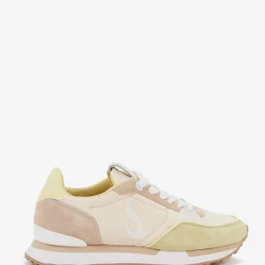 Zapatilla de mujer en beige