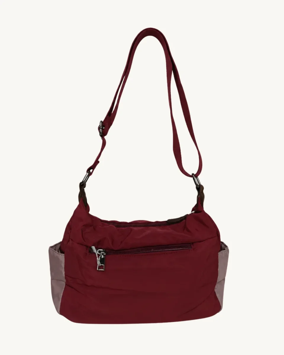 Bolso Mujer Bandolera Nylon Multibolsillo con Cremallera - Imagen 4