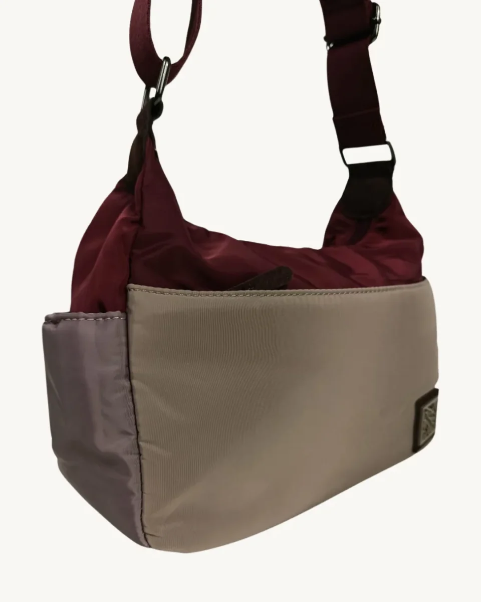 Bolso Mujer Bandolera Nylon Multibolsillo con Cremallera - Imagen 9
