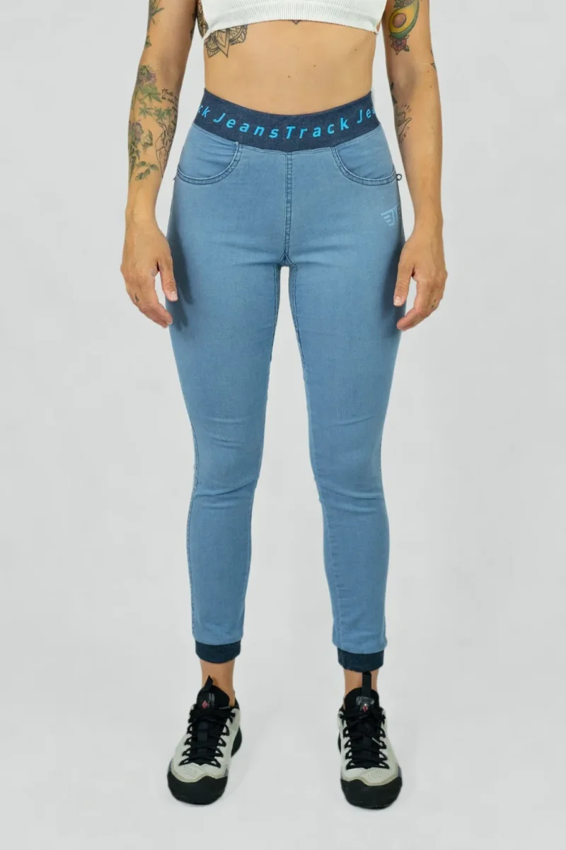 Pantalón Escalada - Trekking Dena Jeans Bleach Mujer - Imagen 2