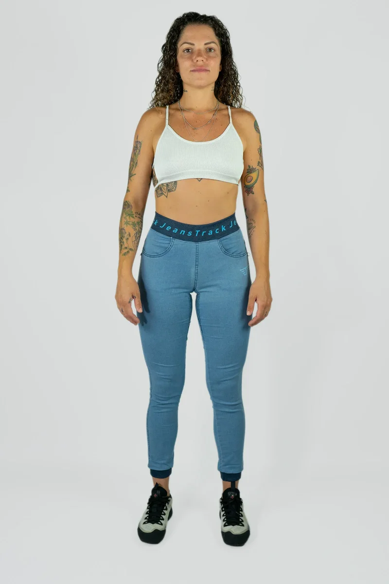 Pantalón Escalada - Trekking Dena Jeans Bleach Mujer - Imagen 5