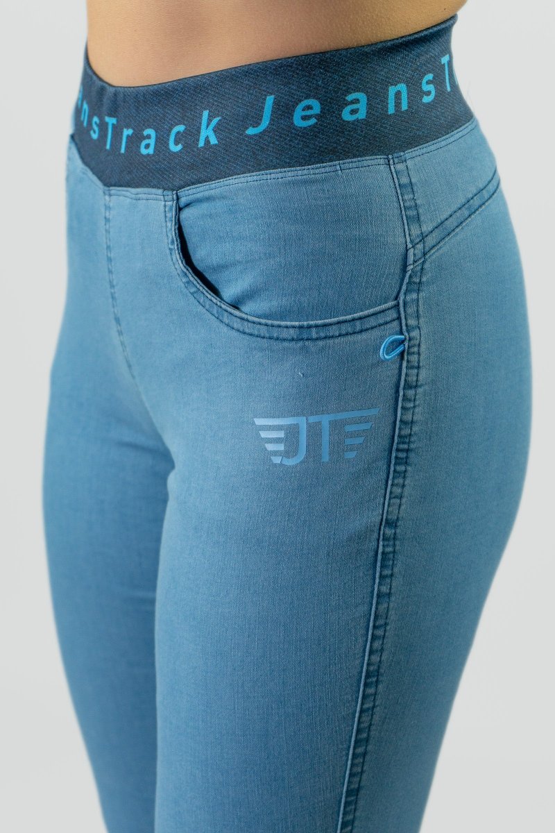Pantalón Escalada - Trekking Dena Jeans Bleach Mujer - Imagen 6