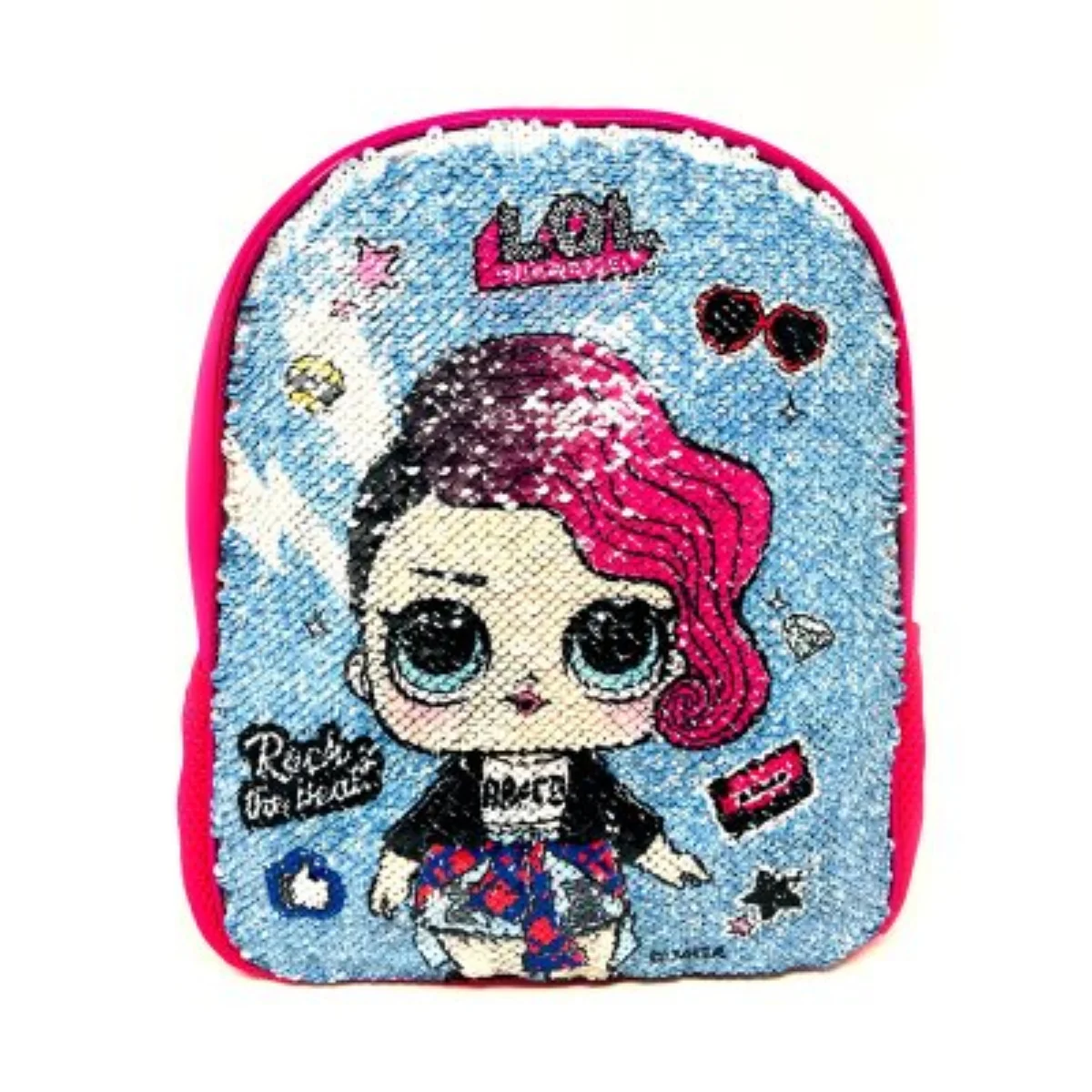 MOCHILA LOL SURPRISE LENTEJULA INFANTIL 32X24X11CM