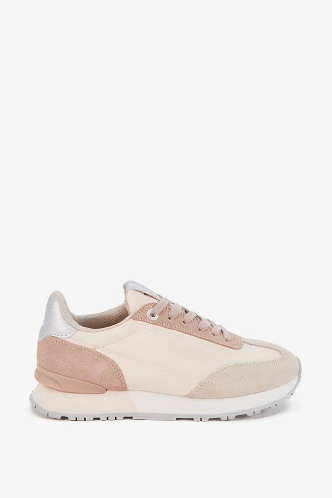 Zapatilla de mujer en beige - Imagen 2