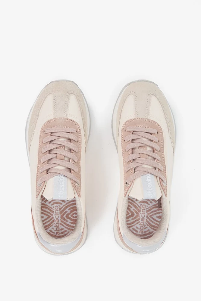 Zapatilla de mujer en beige - Imagen 9