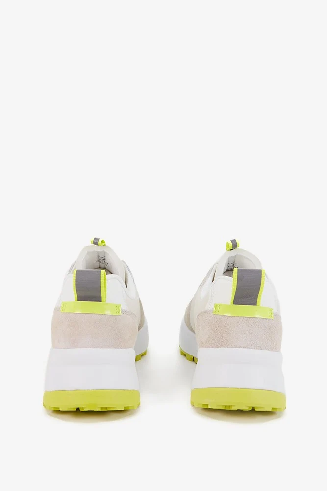 Zapatilla runner de mujer en blanco - Imagen 6