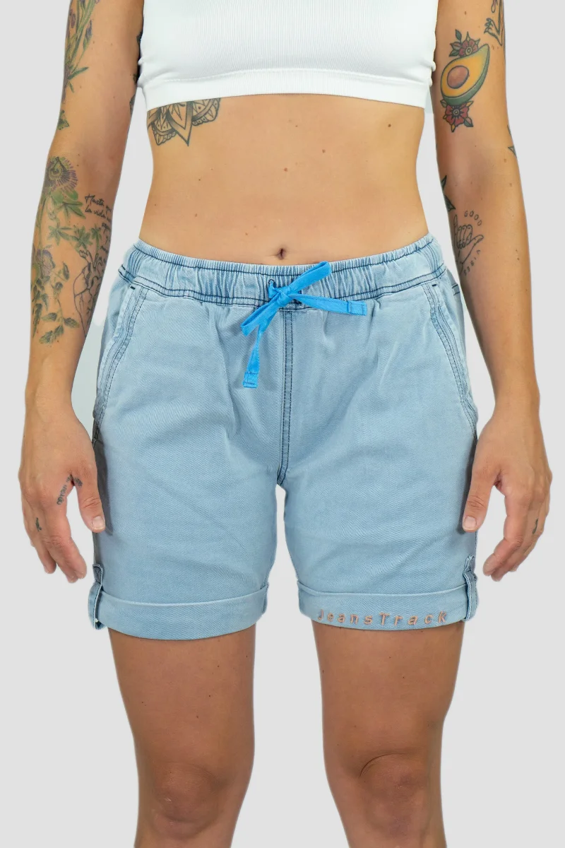 Pantalón Escalada Shira Short Jeans Aciano Mujer - Imagen 4