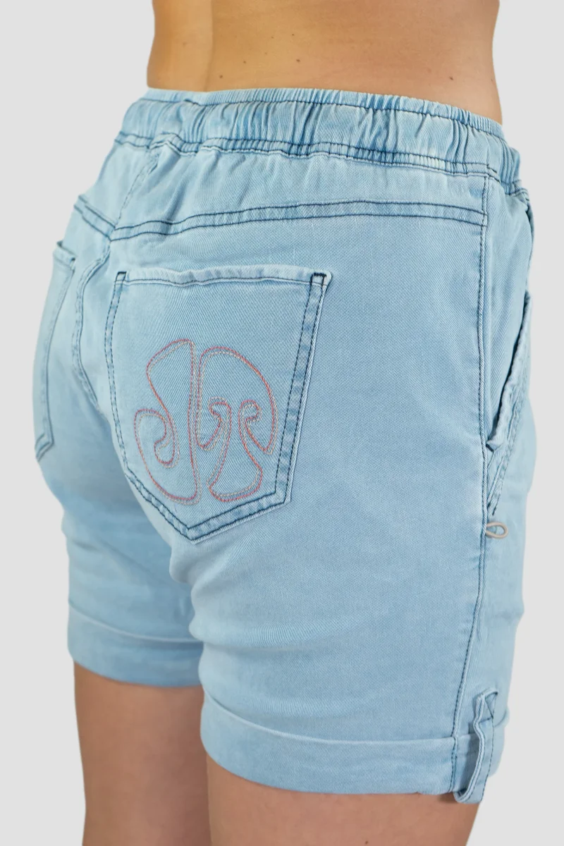 Pantalón Escalada Shira Short Jeans Aciano Mujer - Imagen 8