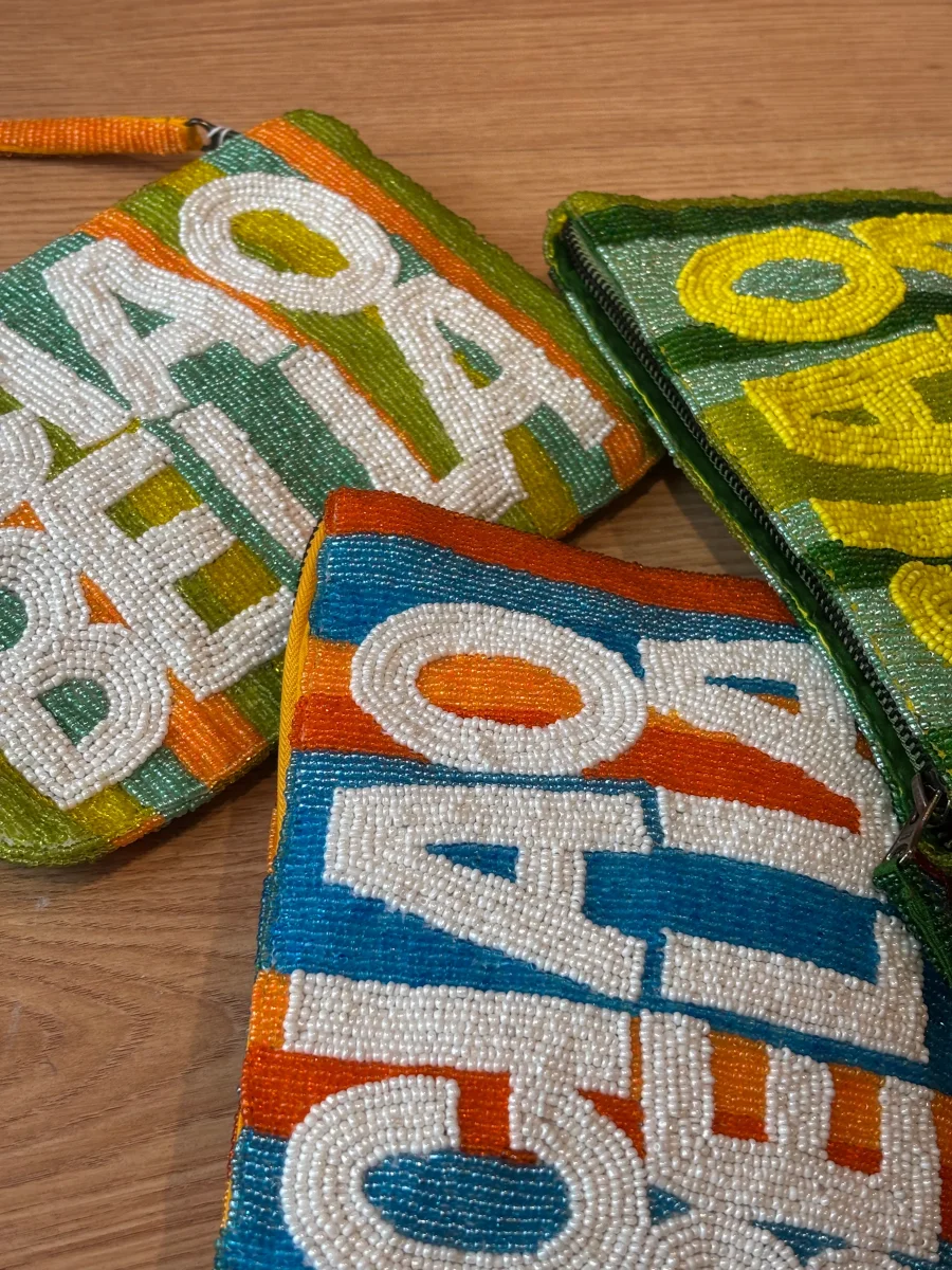 Cartera Bits ” Ciao Bella” Azul y Naranja - Imagen 3