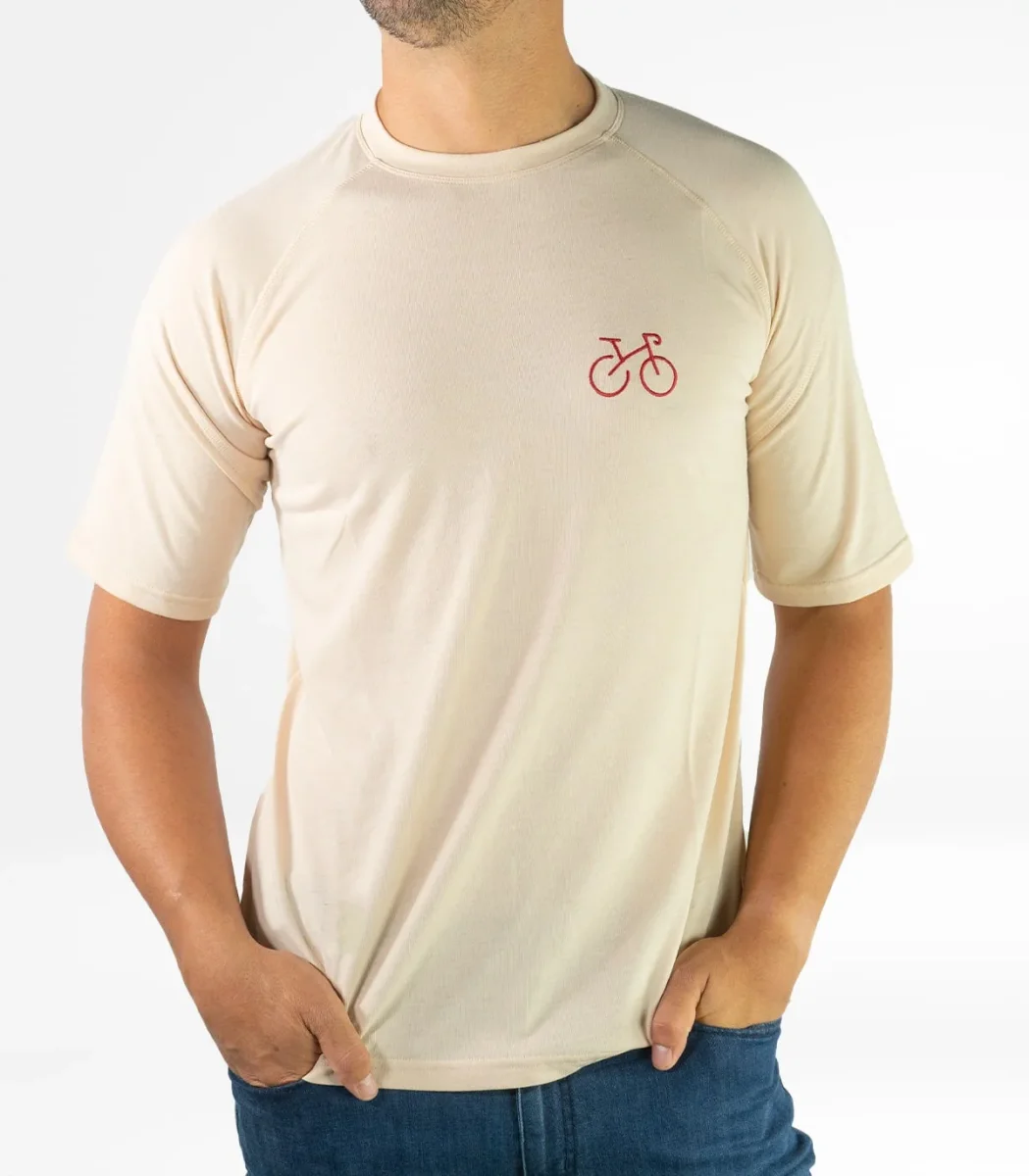 Camiseta Seaqual Milan Creme Hombre - Imagen 2