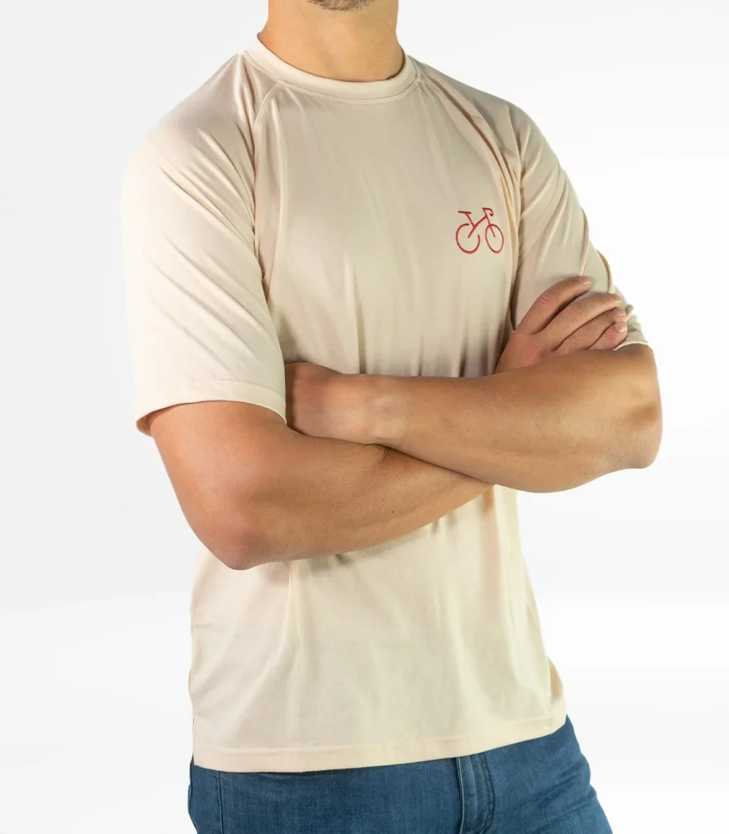 Camiseta Seaqual Milan Creme Hombre - Imagen 3