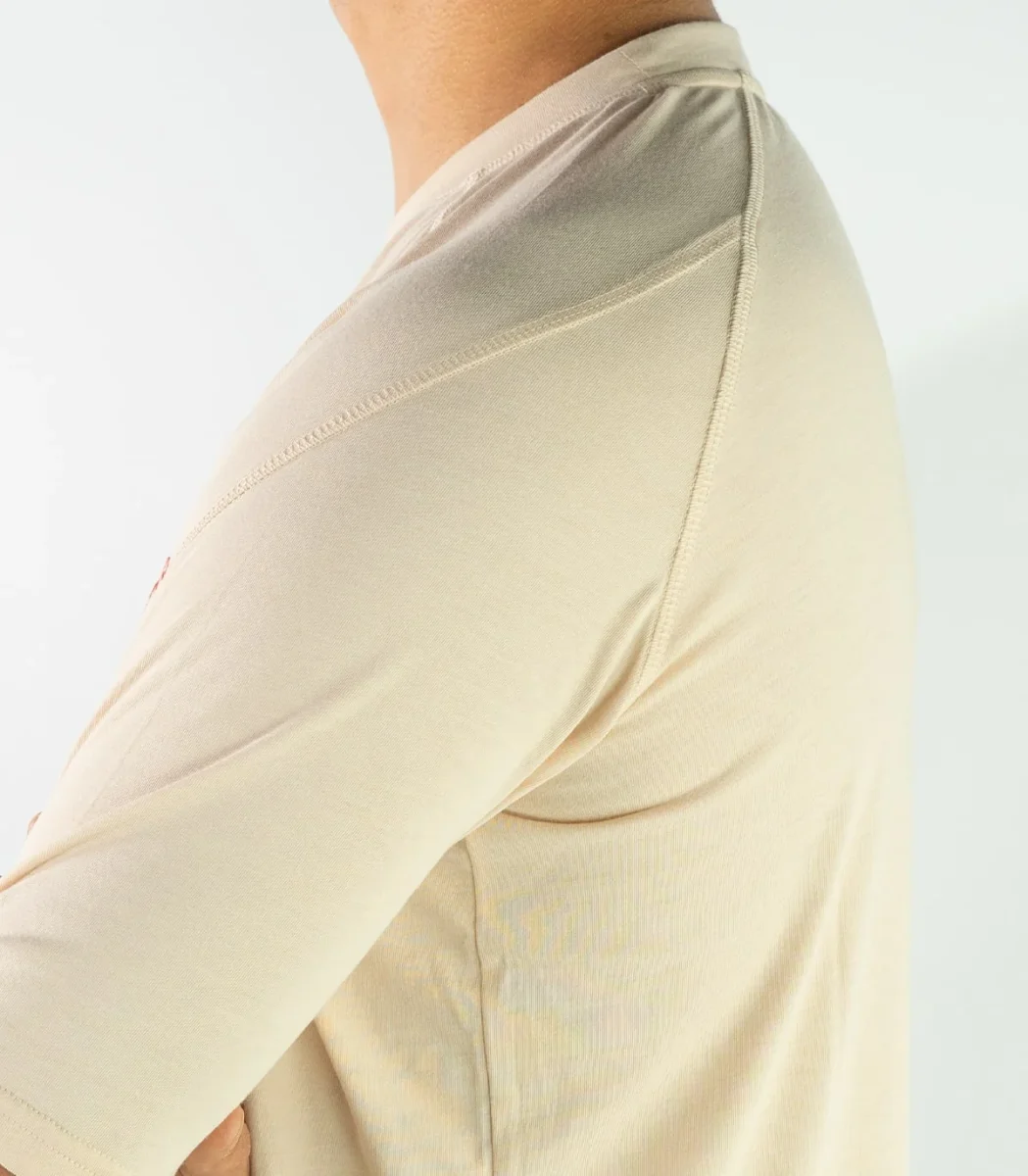 Camiseta Seaqual Milan Creme Hombre - Imagen 5