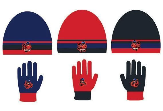 PACK 3 SET GORRO Y GUANTES SURTIDO LADYBUG