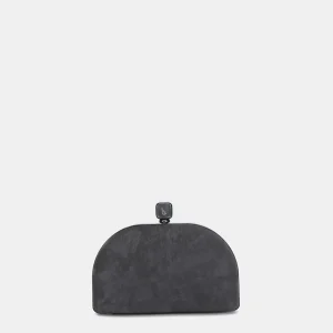 Clutch en terciopelo gris