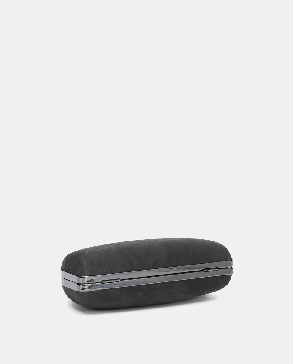 Clutch en terciopelo gris - Imagen 6