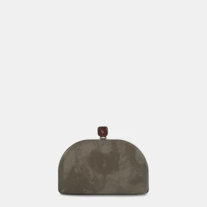 Clutch en terciopelo verde