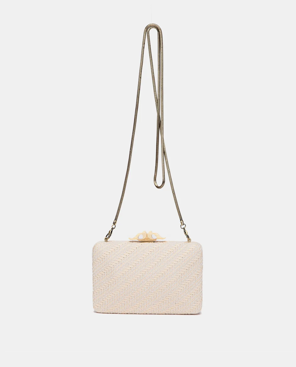 Clutch de fiesta beige - Imagen 6
