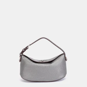 Bolso de mano en plateado