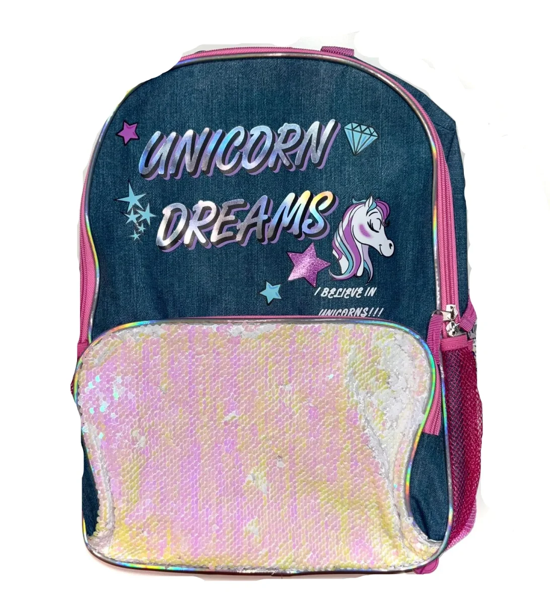 MOCHILA ESCOLAR 42CM UNICORN DREAMS LENTEJUELAS - Imagen 2