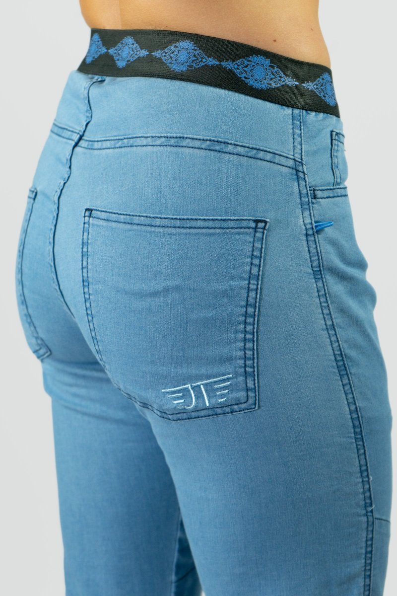 Pantalón Escalada - Trekking Tarya Jeans Bleach Mujer - Imagen 7