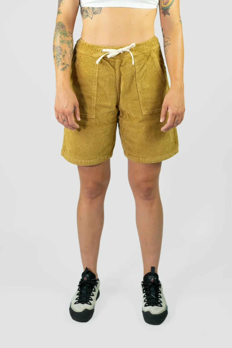 Pantalón Escalada-Trekking Crag Short Mustard Mujer - Imagen 2