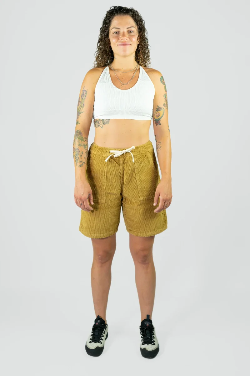 Pantalón Escalada-Trekking Crag Short Mustard Mujer - Imagen 6