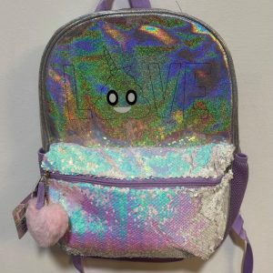 MOCHILA 42 CM UNICORNIOS LOVE SHINE LENTEJUELAS