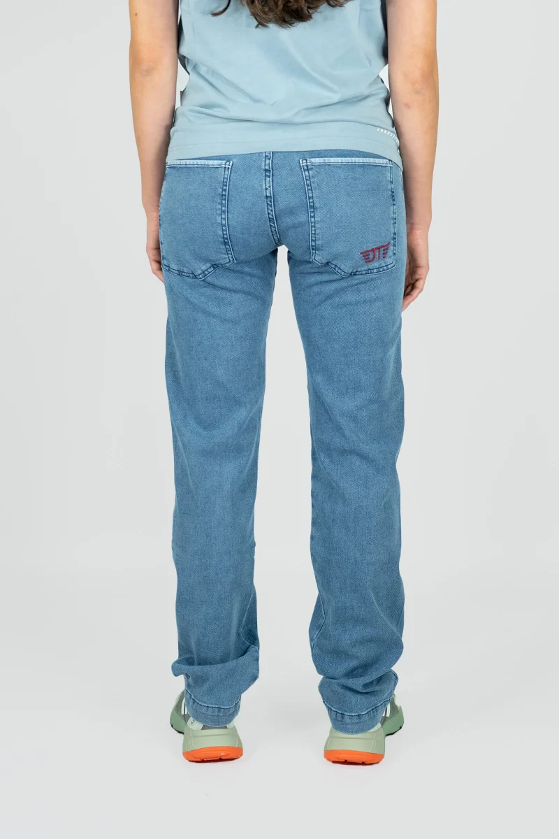 Pantalón Escalada - Trekking Turia ECO Jeans Sky Unisex - Imagen 4