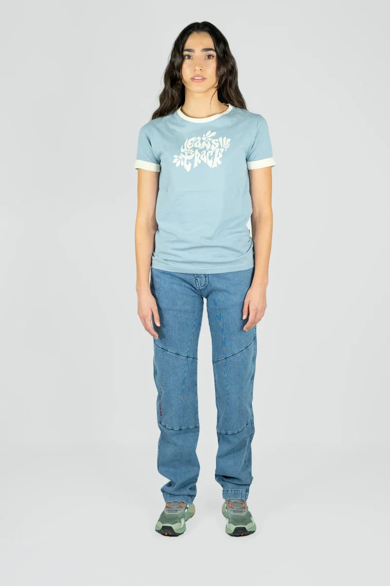 Pantalón Escalada - Trekking Turia ECO Jeans Sky Unisex - Imagen 5
