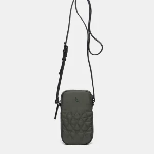 Bolso para el móvil de mujer en materiales reciclados verde