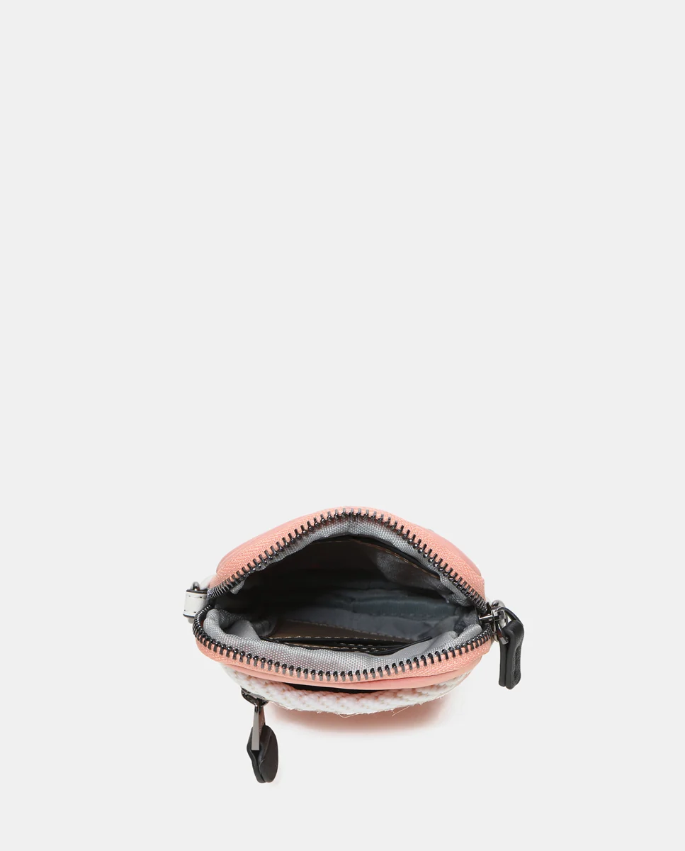 Bolso para el móvil en tejidos reciclados coral - Imagen 6