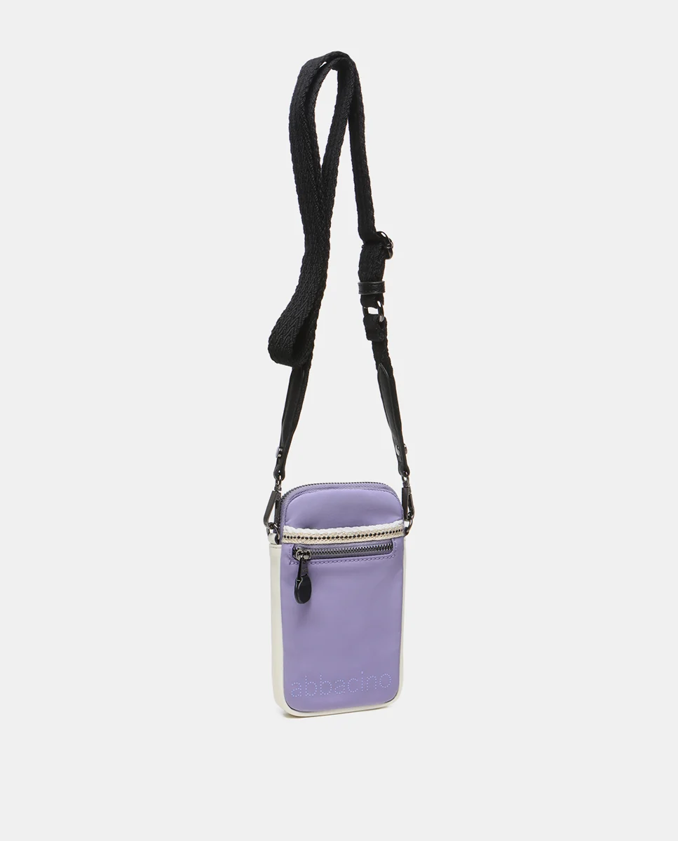 Bolso para el móvil en tejidos reciclados lavanda - Imagen 3