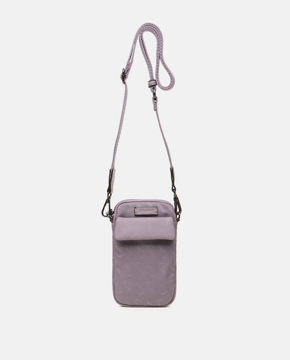 Bolso para el móvil con estampado en lavanda