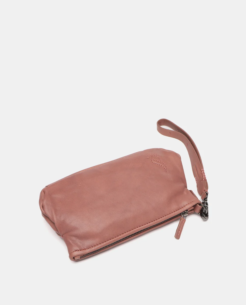 Neceser en piel rosa - Imagen 5