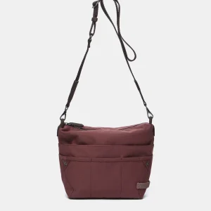 Organizador para bolso en materiales reciclados burdeos